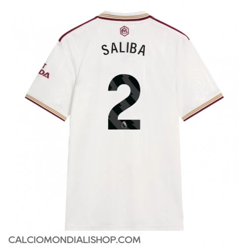 Maglie da calcio Arsenal William Saliba #2 Terza Maglia 2025-26 Manica Corta